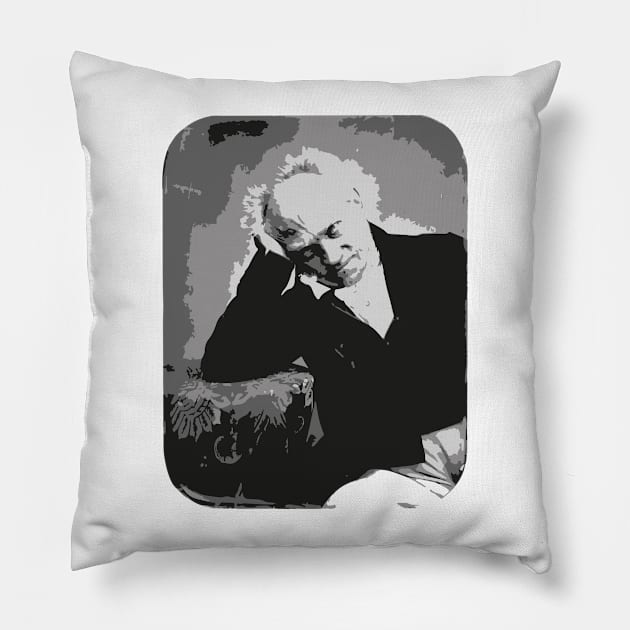 Artur Schopenhauer Pillow by lkn