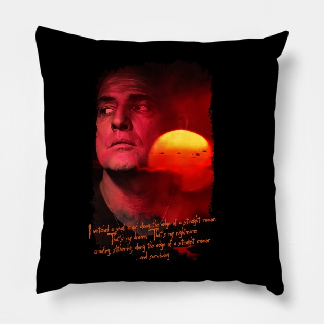 Apocalypse Now Colonel Kurtz Design Pillow by HellwoodOutfitters