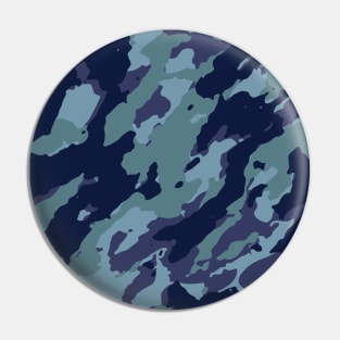 Blue Camouflage Pin