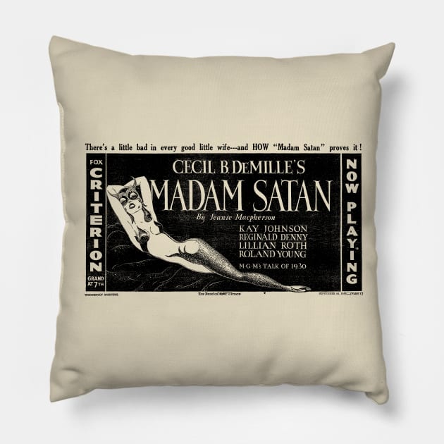 Madam Satan 1930 Pillow by vokoban