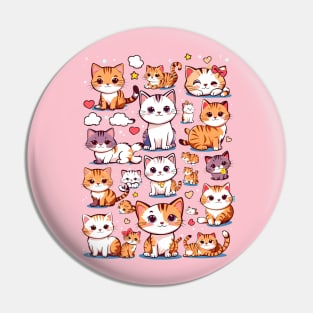 cute cat lover gift for girl Pin