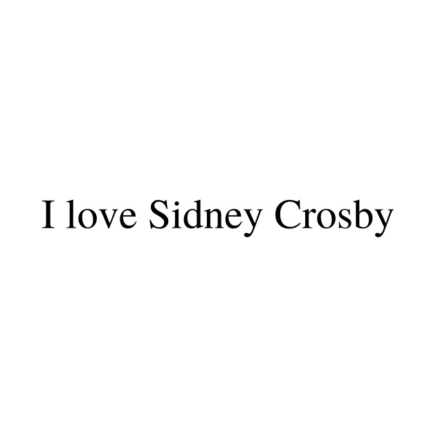 I love Sidney Crosby by delborg