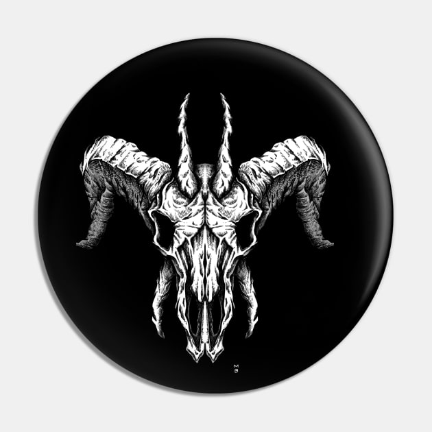 Beastman Skull Pin by Spevna