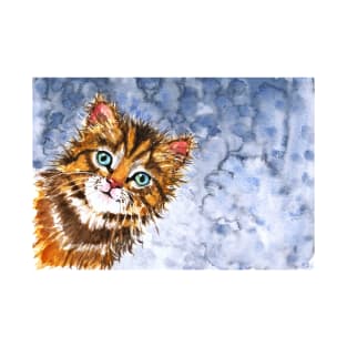 Ginger Kitty Cat painting T-Shirt