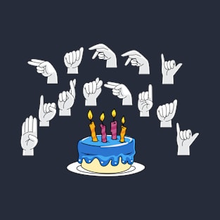 Sign Language Happy Birthday T-Shirt