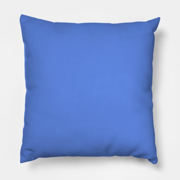 Preppy Trendy Solid color beach girl chic pastel blue Pillow by Tina