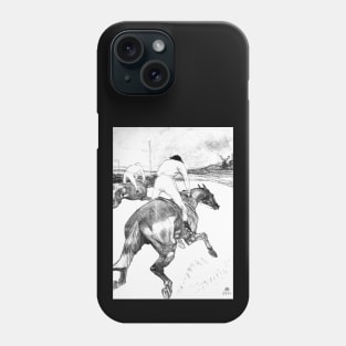 Vintage Jockey Sketch Phone Case