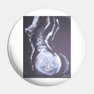 Black And White Side - Female Nude Pin