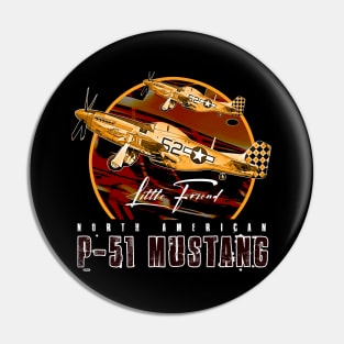 P51 Mustang USAF Fighter Plane Pin