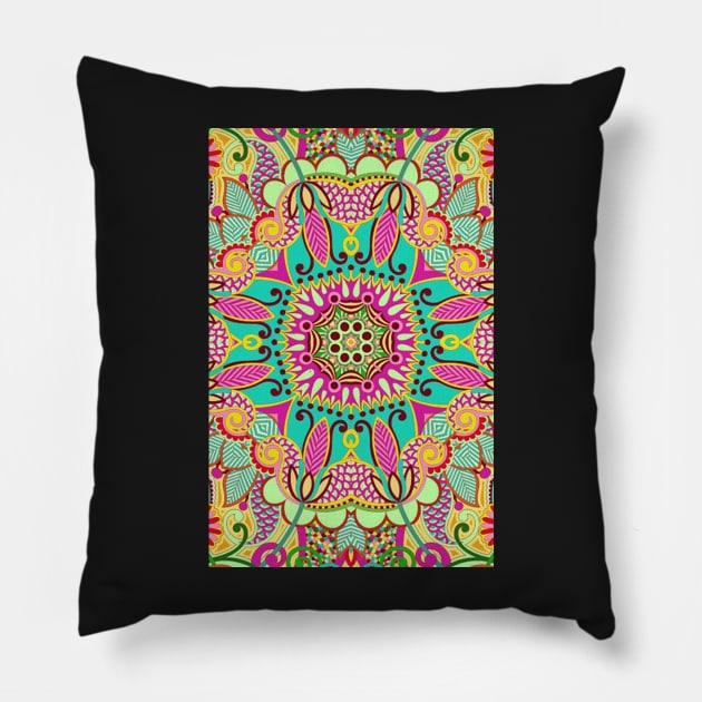 Psychadelic Colour Pillow by Specialstace83