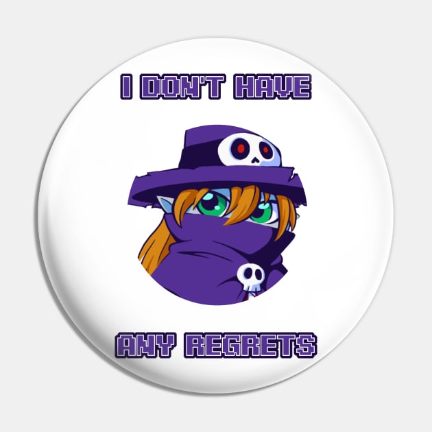 I Don't Have Any Regrets Pin by VibrantEchoes