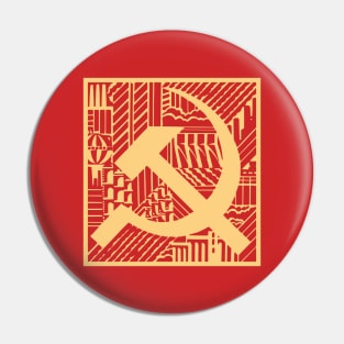 Vintage Soviet Art Pin