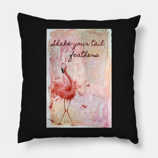 Flamingo feathers Pillow