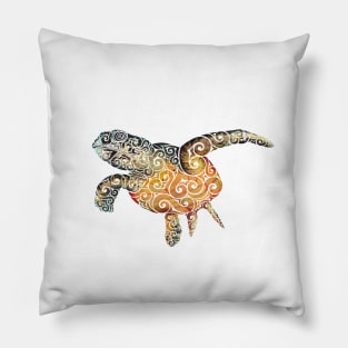 Swirly Turtle Pillow