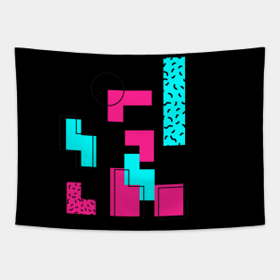 kind a tetris 80's style Tapestry