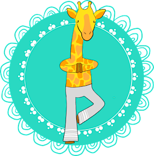 Yoga Giraffe - tree pose Magnet