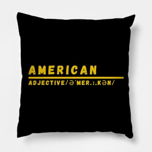 Word American Pillow