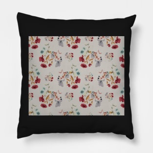 Tropical Flower Pattern Pillow