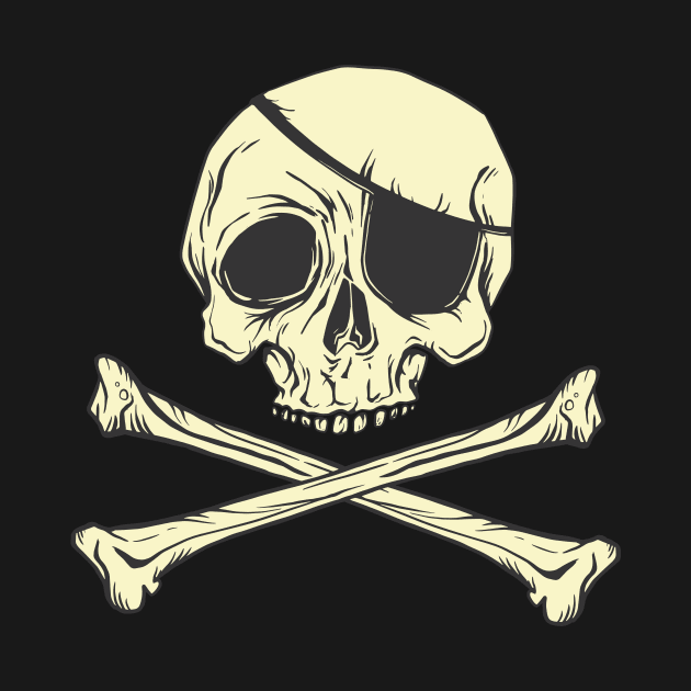 Pirate Skull by Imaginariux