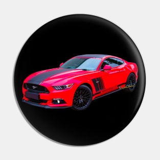 Mustang 5.0 Future Vintage Muscle Car Pin