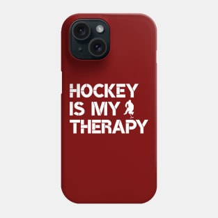 Hockey is my therapy Phone Case