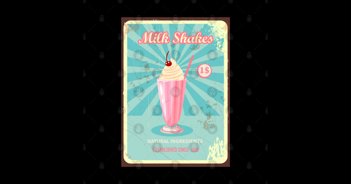 Milk Shakes - Kitchen - Sticker | TeePublic