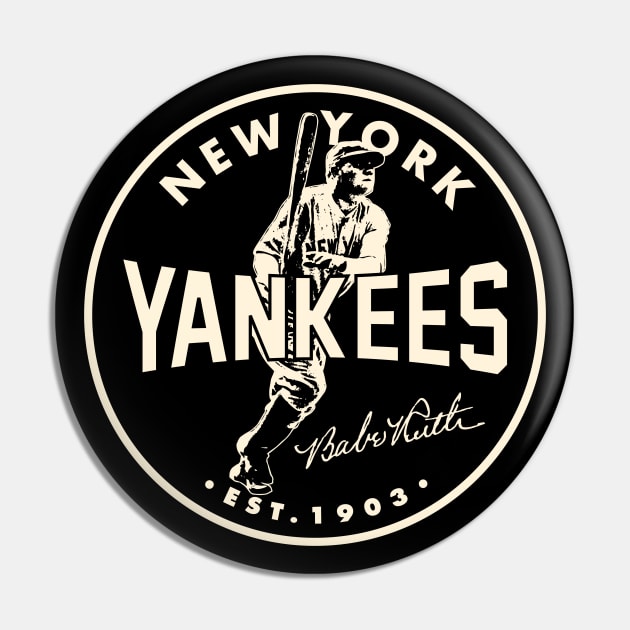 Babe Ruth Yankees 2 by Buck Tee Originals Pin by Buck Tee