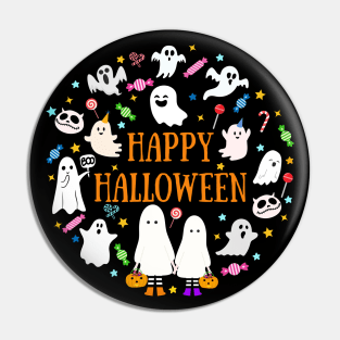Funny Halloween Ghost For Kid T- Shirt, Halloween Shirt. Pin
