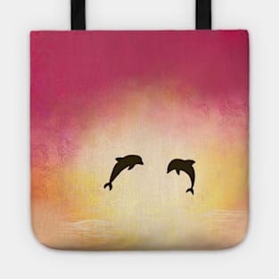dolphin duo Tote