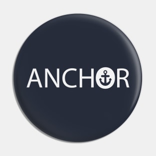 Anchor being an anchor typography design Pin