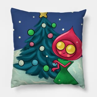 Flatwoods monster holiday Pillow