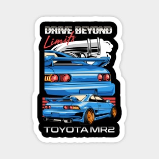 Toyota MR2 Drive Beyond Limits Magnet