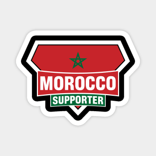 Morocco Super Flag Supporter Magnet