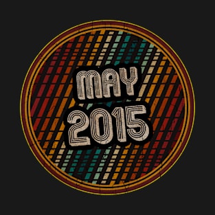 May 2015 - Circle Vintage Retro T-Shirt