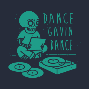 Vintage skull dance navy T-Shirt