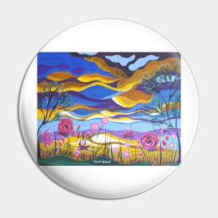 Pretty in Pink, Floral abstract landscape, Abstract Sky, Abstract Landscape, Pink Flowers Pin