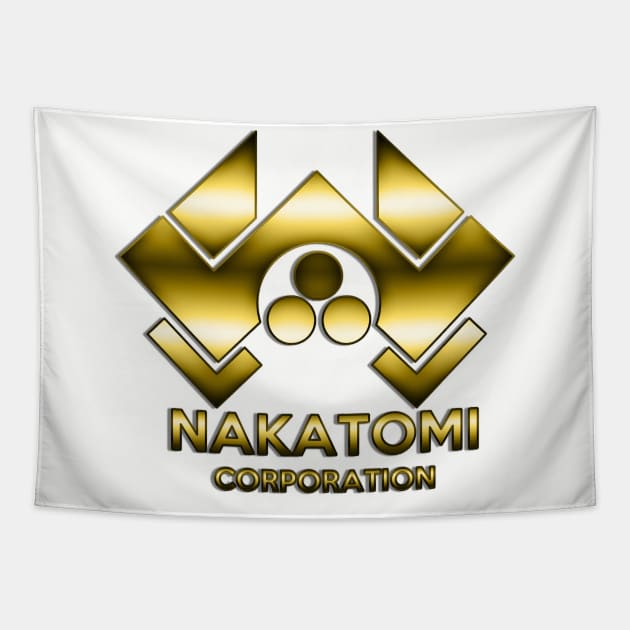 Nakatomi Logo - Gold Tapestry by BigOrangeShirtShop