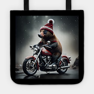 Moto Bear Claus Tote