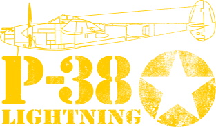 P-38 Lightning (distressed) Magnet