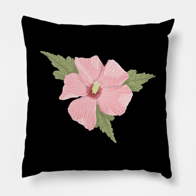 Pink Hibiscus Pillow by sifis