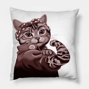 the cat emas Pillow