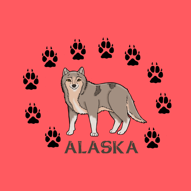 Alaska Wolf by HonuHoney