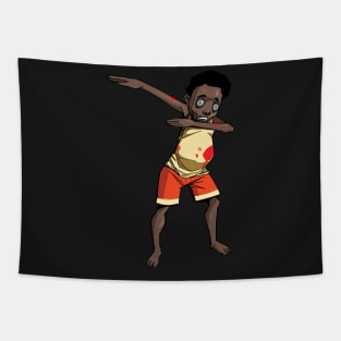 Dabbing Zombie Halloween - Dab Funny Zombies print Tapestry