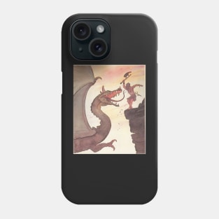 Warrior vs Dragon Phone Case