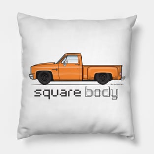 Orange Truck Pillow