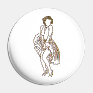 Marilyn CMYK Pin