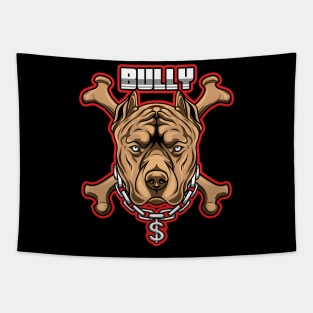 American Pitbully Tshirt Design Tapestry