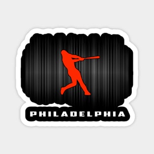 Philadelphia Retro Baseball Souvenir I Love Philly Men Women Magnet