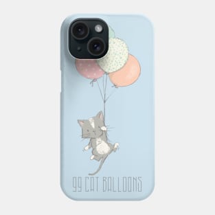 99 Cat Balloons Phone Case