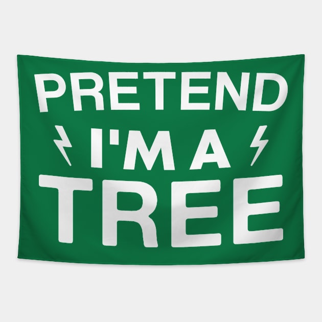 Funny Halloween Party Pretend I'm a Tree Lazy Costume Tapestry by FOZClothing